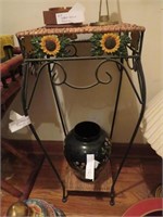 Wicker Sunflower Table/Plant Stand Excludes