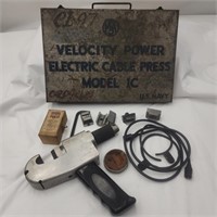 US Navy Electric Cable Press Model 1C w/ Metal