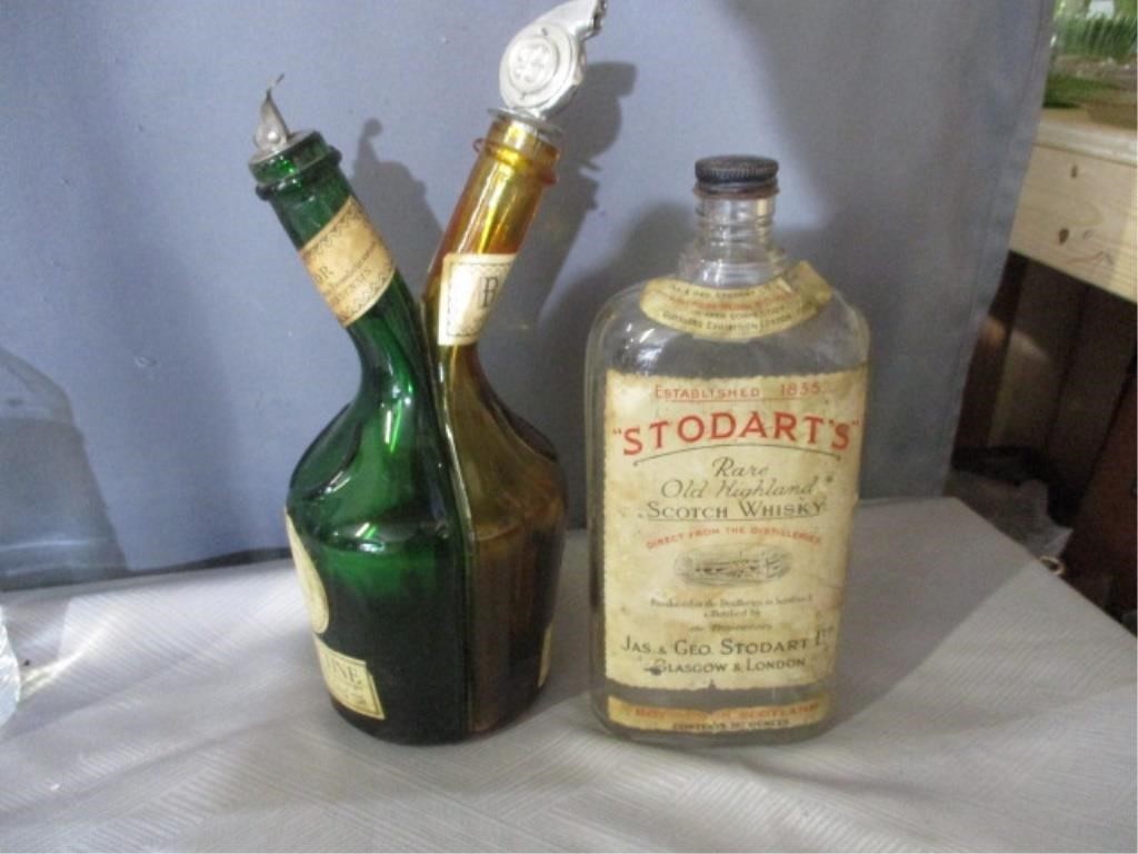 vintage bottles .