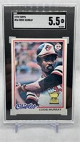 1978 Topps #36 Eddie Murray SGC 5.5 baseball card