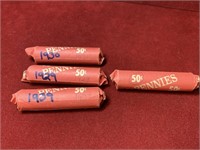 (4) ROLLS OF MIX EARLY US LINCOLN WHEAT CENTS