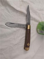 BW Custom Damascus Pocket Knife