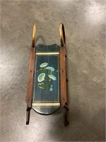 Decorative sled with brass 29” by 12”