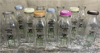 11 Pint Smiling Hill Farm milk bottles - North