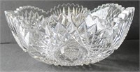 Beautiful Signed Fry Cut Glass Bowl