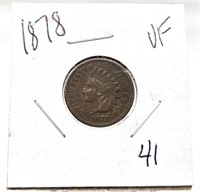 1878 Cent VF