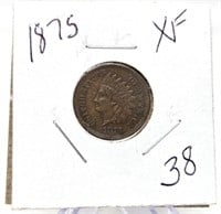 1875 Cent XF