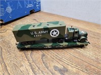 ARMY TRAIN Flat Bed + Army Tracktrailer@1.5x8inx