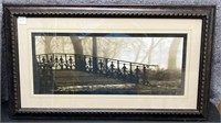 Walkway to…. Picture Framed in Brown Decorative