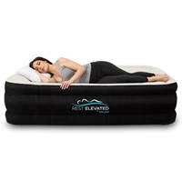 RestElevated Luxury Pillow Top Air Mattress with B