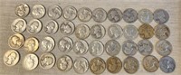 40 US Silver Quarters Coins