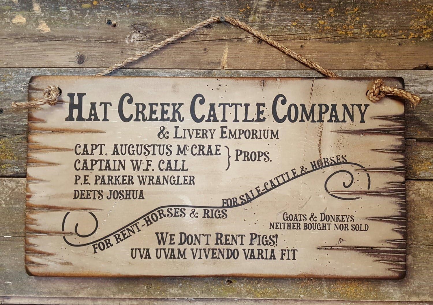 Hat Creek Cattle Company Dove Sign
