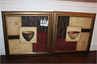 Two Framed Prints 28.5"