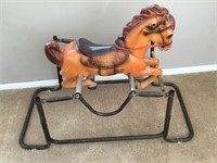 Vtg Childrens Wonder Horse Bouncing Rider Toy