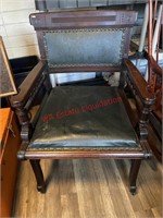 Beautiful Solid Cushioned Wood Chair (back house)