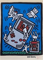 Original in the Manner of Keith Haring 27 x 19"