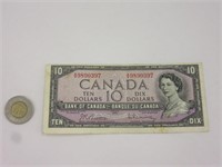 Billet 10$ Canada 1954