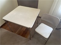 Card Table and 4 Chairs- 28?x33?