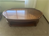 Thomasville Wood Coffee Table- 17”x51”x28”