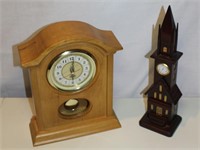 two quartz decorative clocks