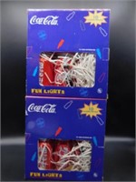 COCA-COLA FUN LIGHTS LOT OF 2