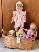 Basket of 1970s and 80s era Dolls