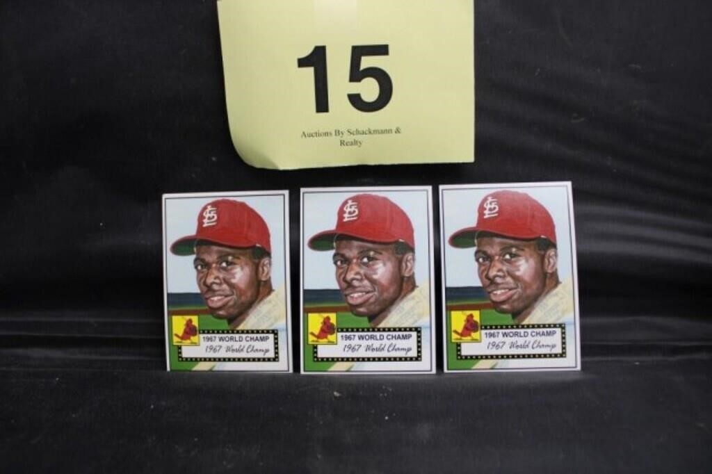 THREE ALL STAR CARDS 1967 WORLD CHAMP