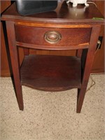 Wooden with drawer, lamp table