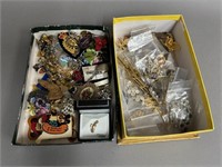 Collection of Costume Jewelry, Collectible Pins