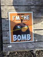 C4 Angry Birds Metal sign "I'm The Bomb"