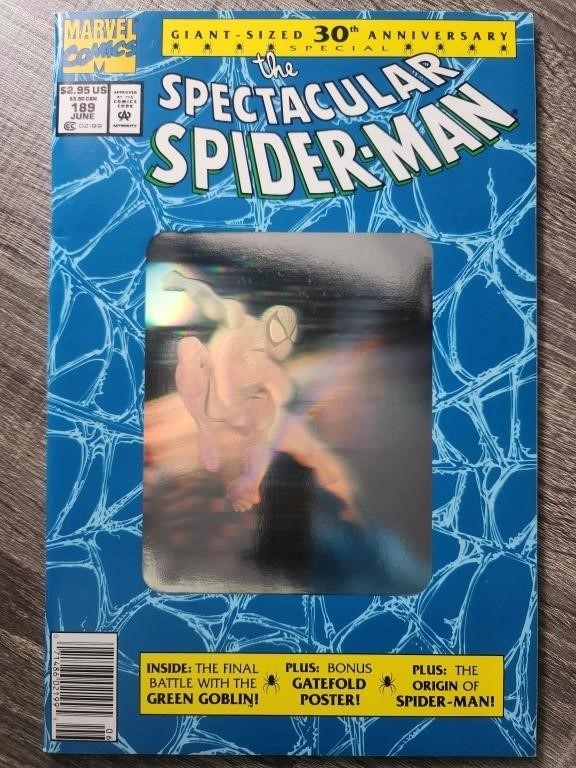 Spectacular Spider-man #189 (1992)HOLO CSV CVR NSV