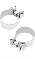 (New) Inch Exhaust Clamp, 2 Pack Narrow Band