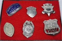 Six  Security Badges: Bethlaham volunteer police,