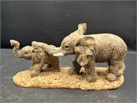 Unmarked elephant mother and baby figure