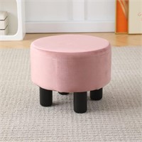 Cpintltr Foot Stool Velvet Ottoman Round