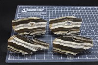 Black & White Onyx Slabs, 12oz