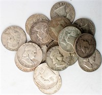 Coin 20 Franklin Half Dollars