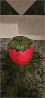 Strawberry Condiment Jar