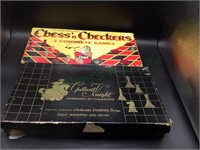 Lot of 2 VTG Chess/Checkers games in orig boxes