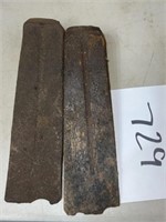 (2) vintage splitting wedges