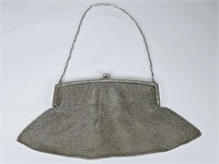 Vintage Soldered German Silver Chainmail Purse
