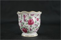 Rose Pattern Porcelain Egg Cup