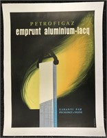 Emprunt Aluminium Lacq Advertising Poster