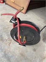 hose reel with half inch red hose
