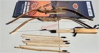 Classic Wooden Bow and Arrow Set