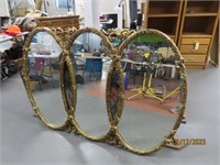 Unique 65" Wall Hanging 3-Sectioned Mirror