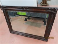 Wooden Fancy 44" Wall Hanging Mirror