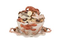 FITZ & FLOYD 'CATCH OF THE DAY' PORCELAIN TUREEN