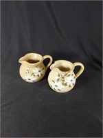 2 Hilton Pottery Dogwood cream pitchers