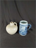 5 1/4' Stoneware Jug &